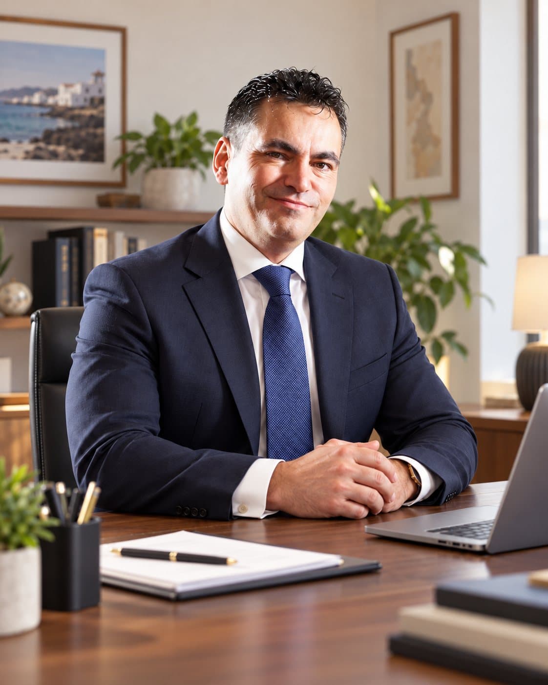 Agustín Ruiz Saiz at his office